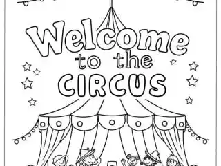 Circus Coloring Pages featured image