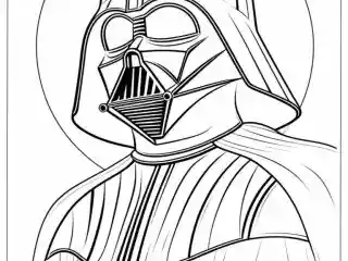 Darth Vader Coloring Pages featured image