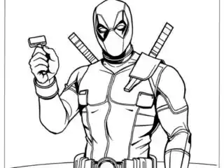 Deadpool Coloring Pages featured image