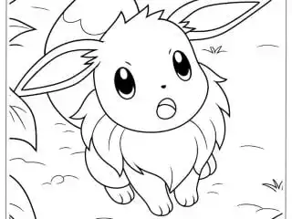 Eevee Coloring Pages featured image