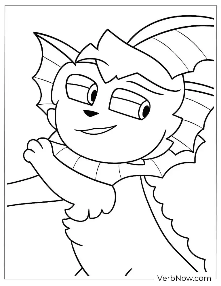 Vaporeon smiling with a playful expression