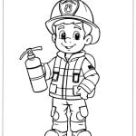 Fireman Coloring Pages featured image