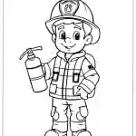 Fireman Coloring Pages featured image
