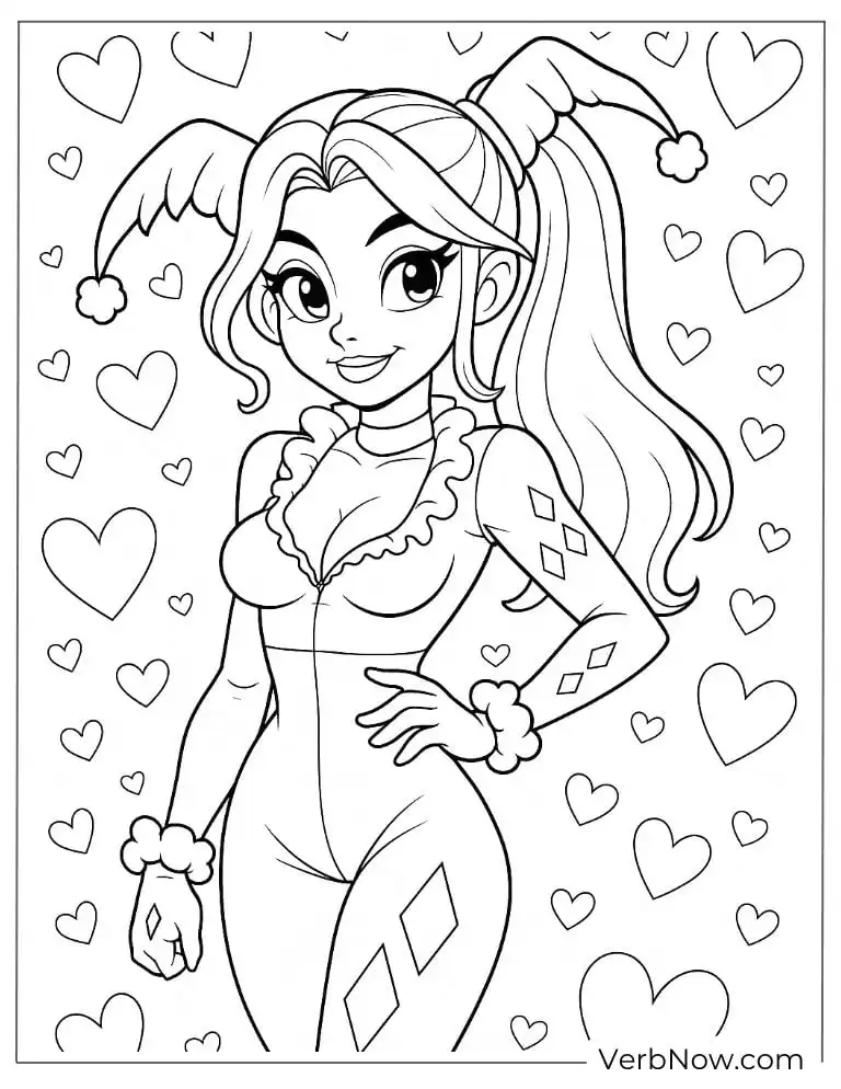 Sweet Harley smiles with hearts