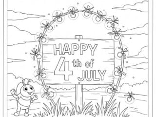 Independence Day Coloring Pages featured image