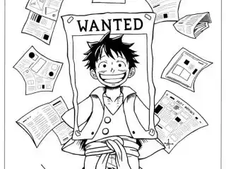 Luffy Coloring Pages featured image