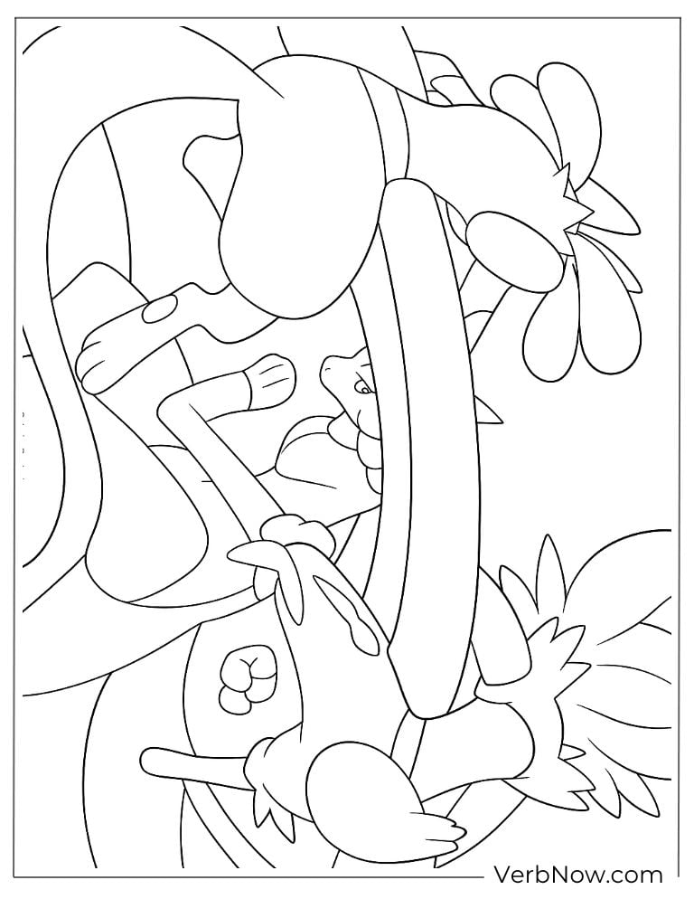 Mewtwo battling in a jungle with Pokémon around