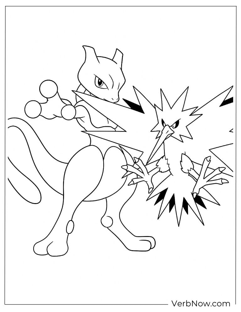 Mewtwo in battle, using psychic powers