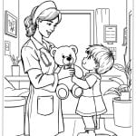 Nurse Coloring Pages featured image