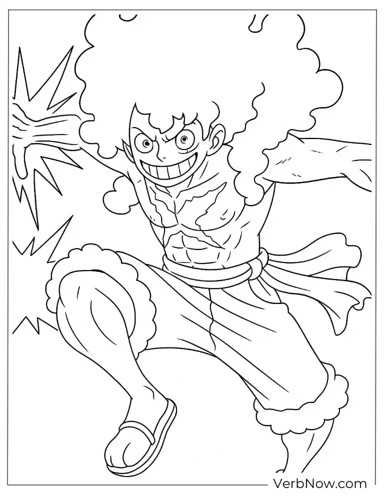 Gear 5 Luffy ready to battle
