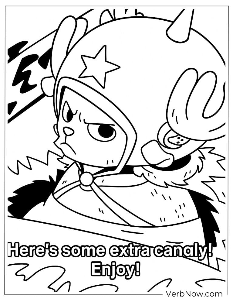 Chopper in his battle helmet coloring page