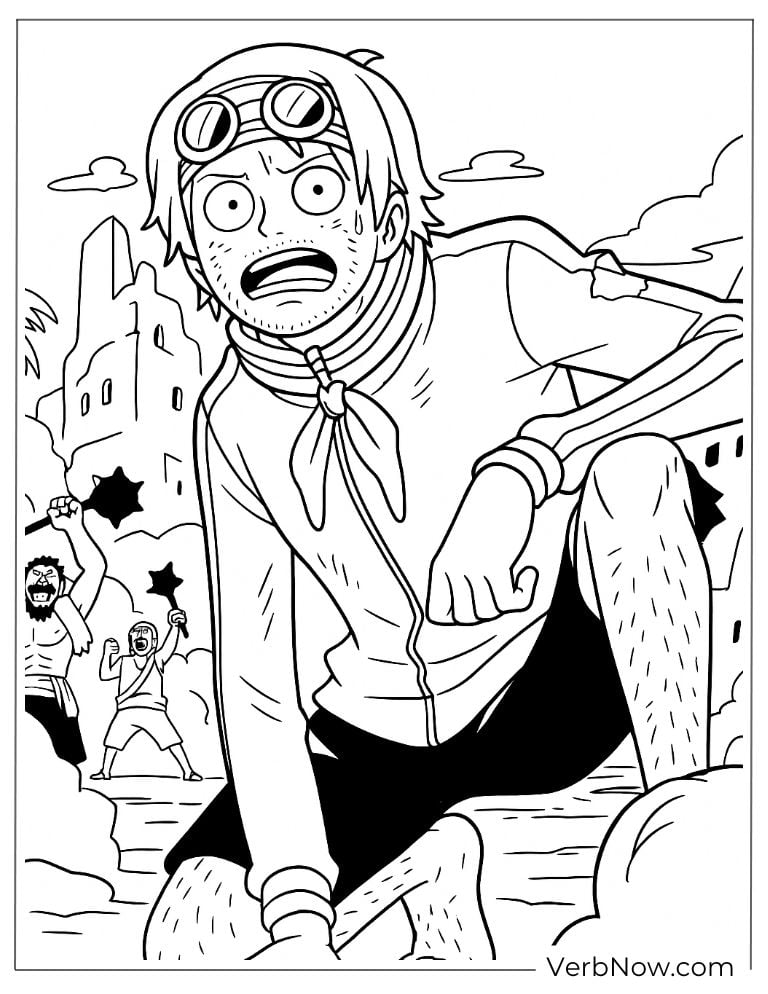 Koby in the war coloring page
