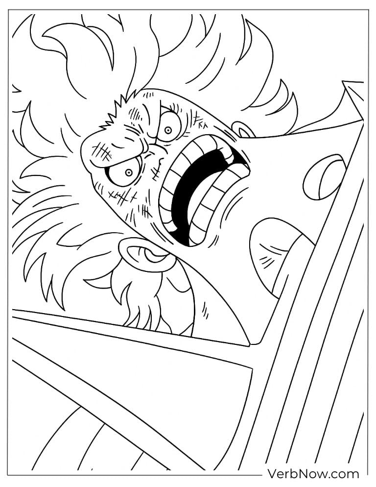 Garp angry coloring page