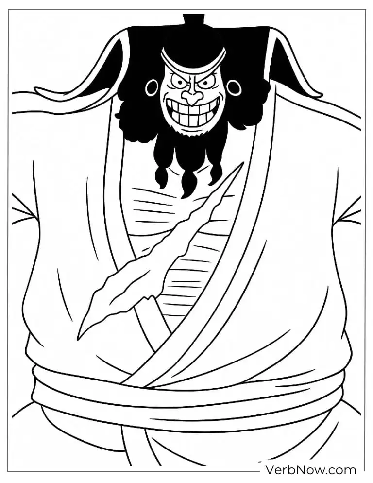Blackbeard coloring page