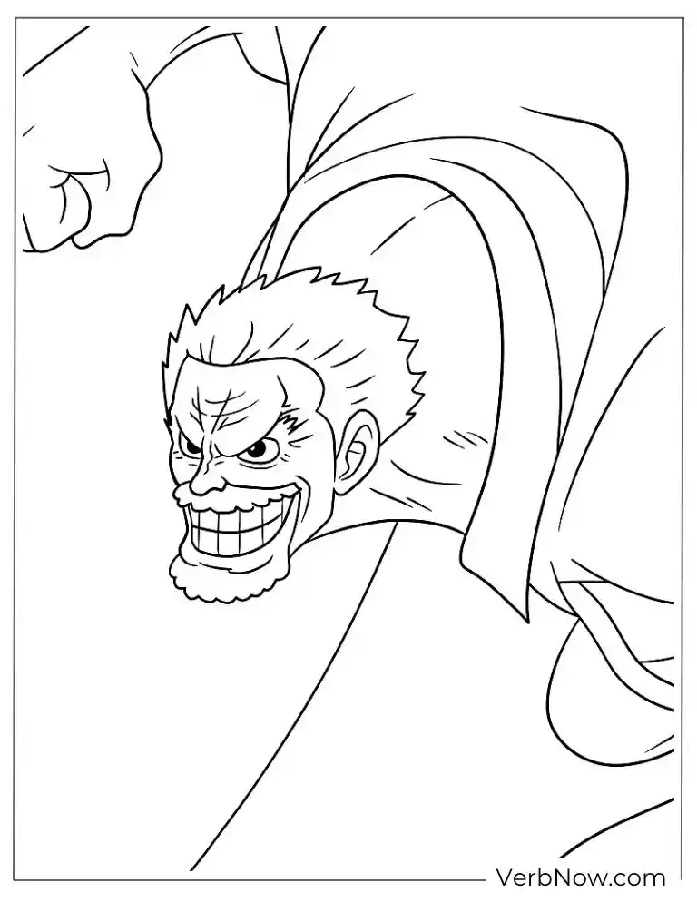 Garp with power fist coloring page