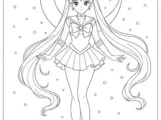 Sailor Moon Coloring Pages featured image
