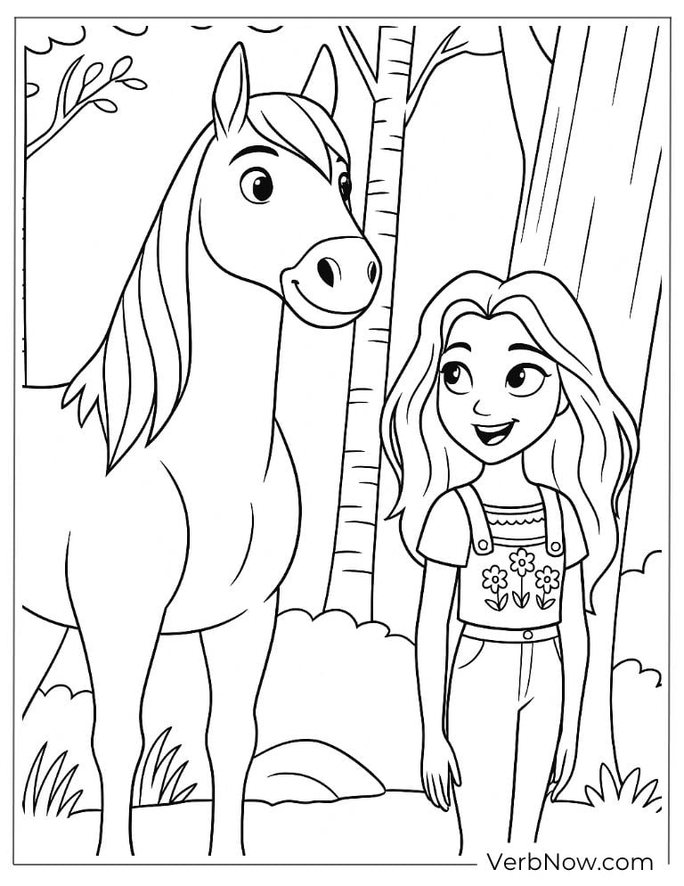 Lucky and Spirit explore the forest together