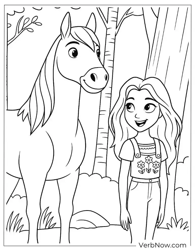 Lucky and Spirit explore the forest together