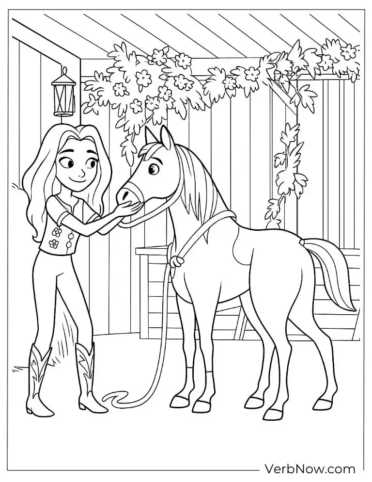 Lucky prepares Spirit in the stable