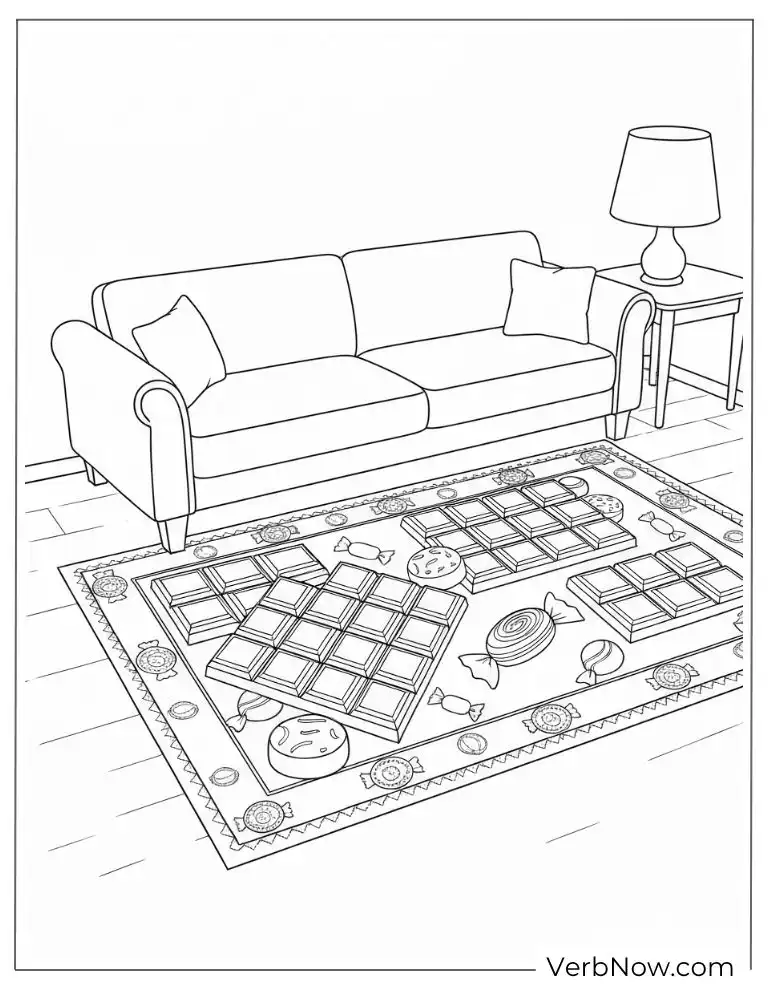 A cozy room with chocolate carpet