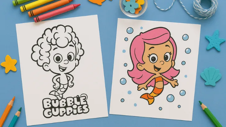 bubble guppies coloring pages