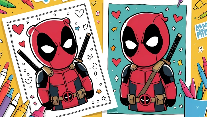 deadpool coloring pages 1