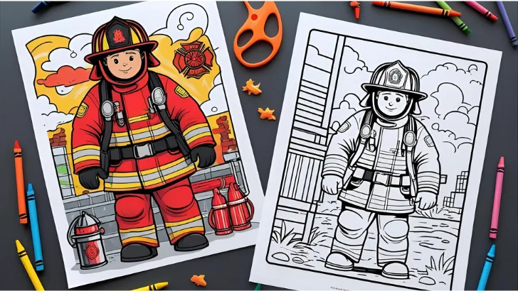fireman coloring pages 1