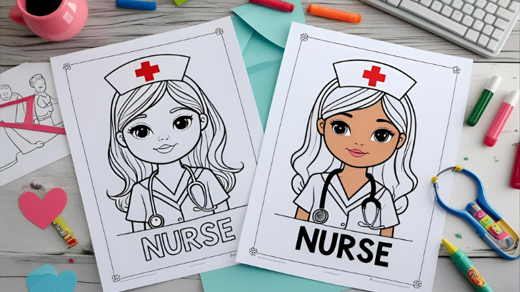 nurse coloring pages 2