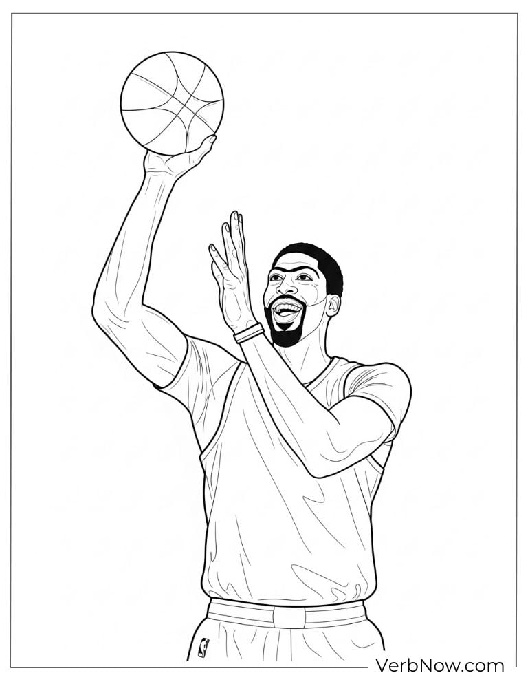 Anthony Davis shooting a basketball