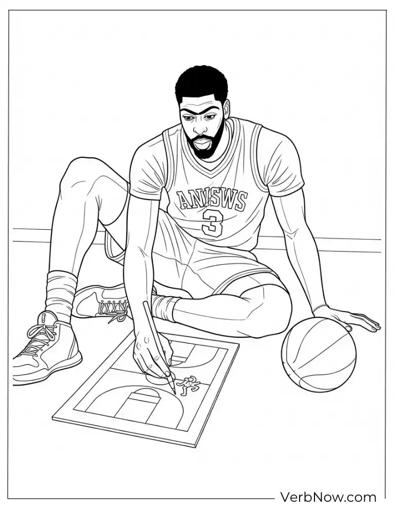 22 Free Anthony Davis Coloring Pages for Kids (Printable PDF) Anthony Davis resting on the training ground
