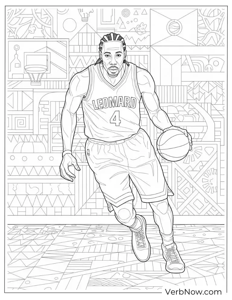 Kawhi Leonard dribbling a basketball on court