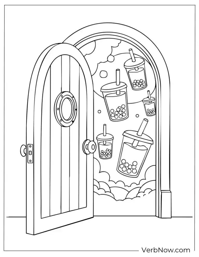 Magical doorway leading to a world of boba teas