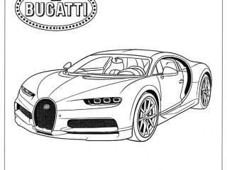 Bugatti Coloring Pages featured image