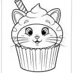 Cupcake Coloring Pages featured image