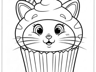 Cupcake Coloring Pages featured image