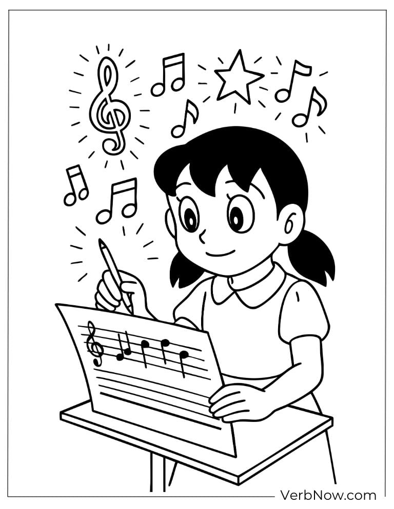 Shizuka writing the notes song