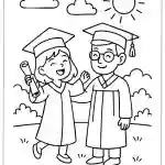 Graduation Coloring Pages featured image