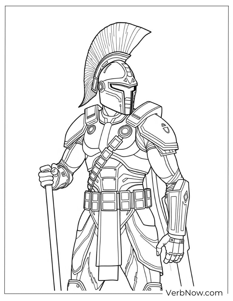 Spartan standing tall with a spear in hand