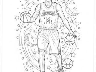 Kobe Bryant Coloring Pages featured image
