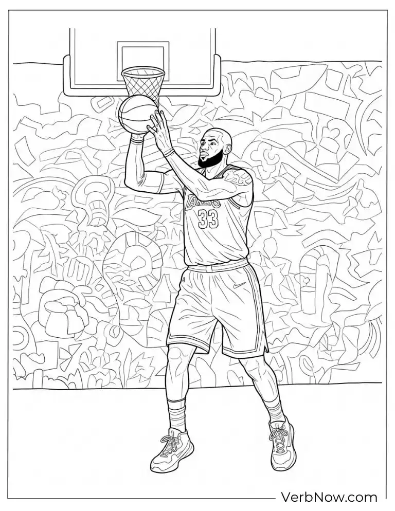 LeBron James making a dunk in front of a cheering crowd