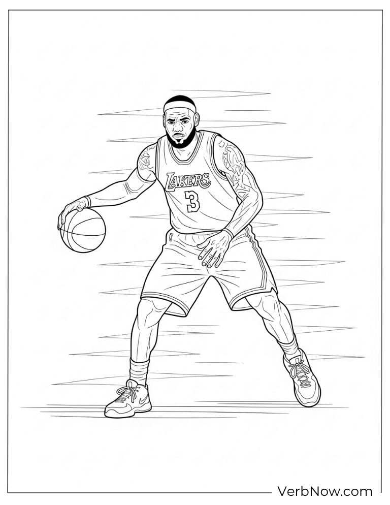 LeBron James dribbling and preparing to attack