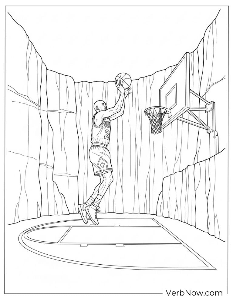 Michael Jordan jumping to dunk