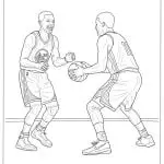 Stephen Curry Coloring Pages Featured image