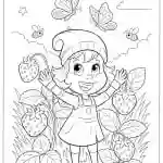 Strawberry Coloring Pages featured image