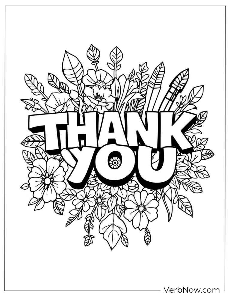 Thank You letters with flowers