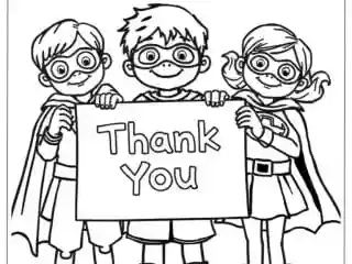 Thank You Coloring Pages featured image