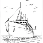 Titanic Coloring Pages featured image