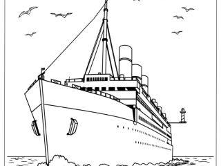 Titanic Coloring Pages featured image