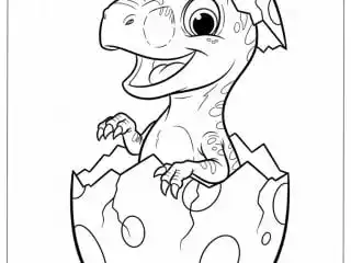 Velociraptor Coloring Pages featured image