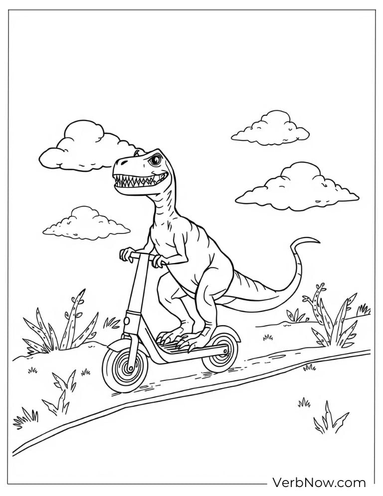 Two velociraptors running together in the wild